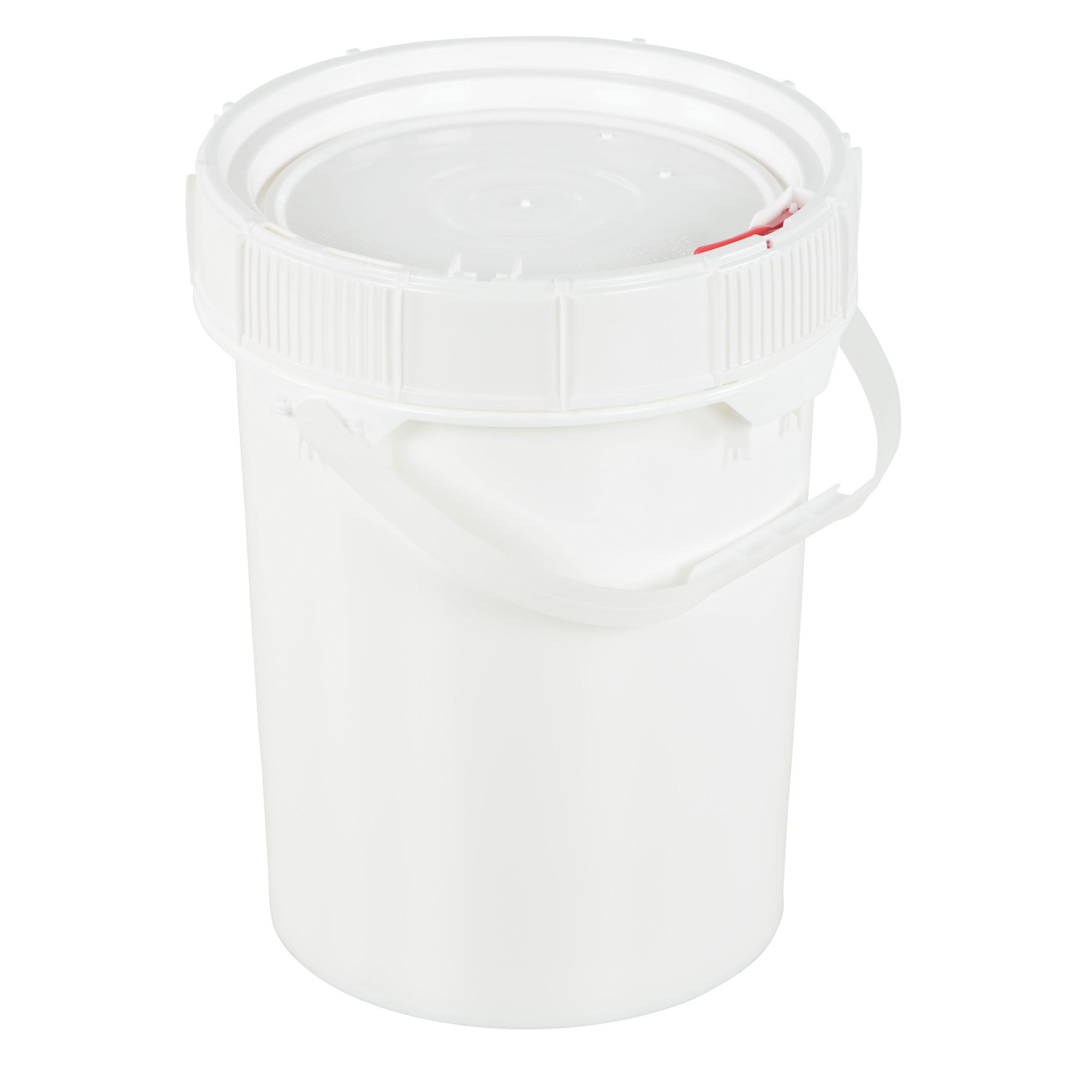 Vestil Polyethylene Screw Top Pail and Lid - 5 Gallons, UN Rated, FDA Compliant, Model# PAIL-SCR-5-W